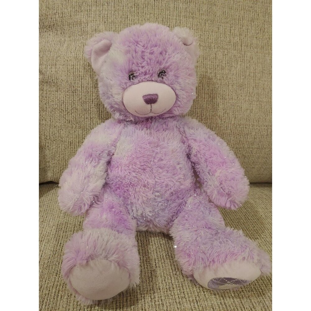 BUILD A BEAR GEM OF A FRIEND Adoring AMETHYST Purple Sparkles Stuffed Animal 15"